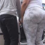 candid curvy yoga pants