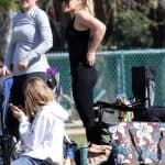 hilary duff yoga pants